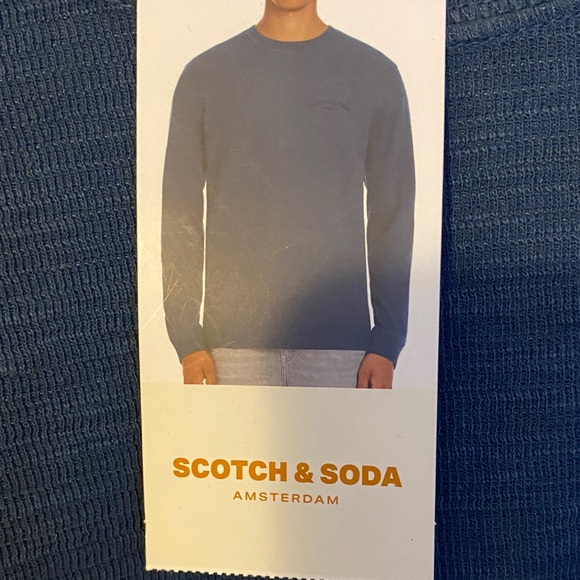 Scotch & Soda Deep Blue Crew Neck Top - Picture 3 of 6